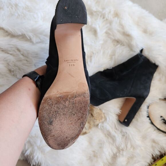 Kate spade black suede New York ankle booties - Picture 13 of 14